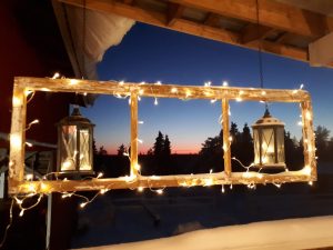 Ruska Laukan tallilla Vintti kokoontumistila Ruka-Kuusamossa