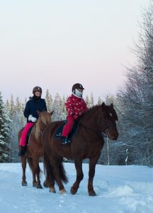 Maastoratsastus - Ruska Laukan tallilla Ruka-Kuusamossa